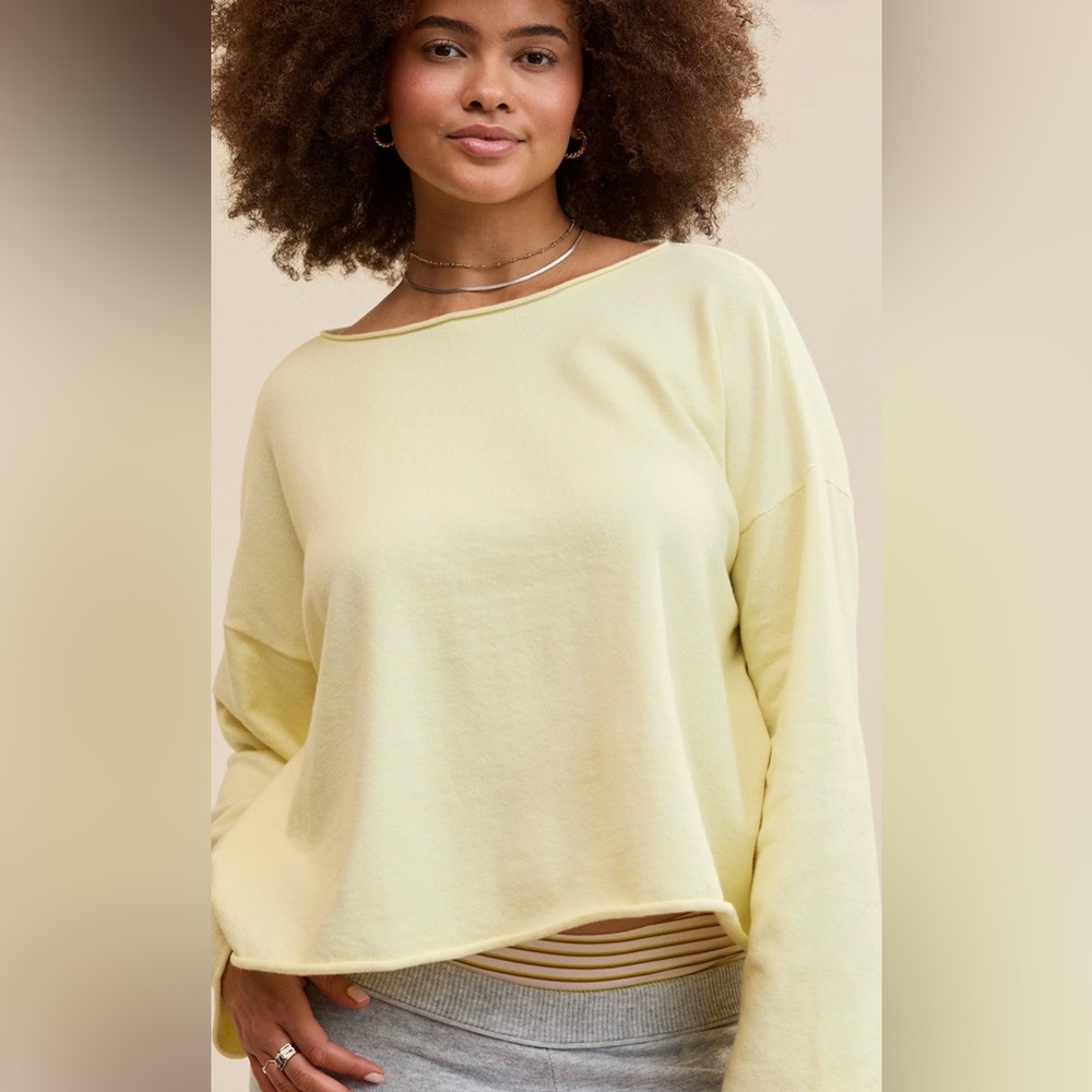 Aerie Sunday Soft Boatneck Sweater